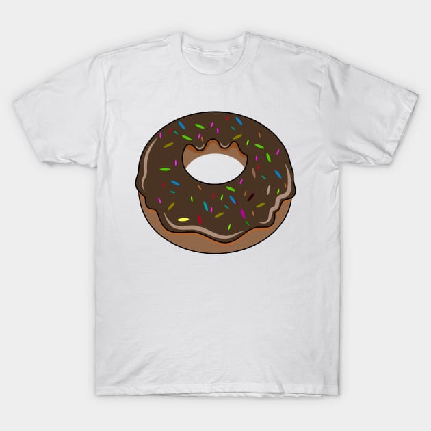 T-shirt featuring a cute, colorful, glossy donut with chocolate T-Shirt by ARTotokromo